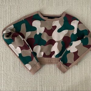Balance Athletica Camo Crop Sweatshirt
